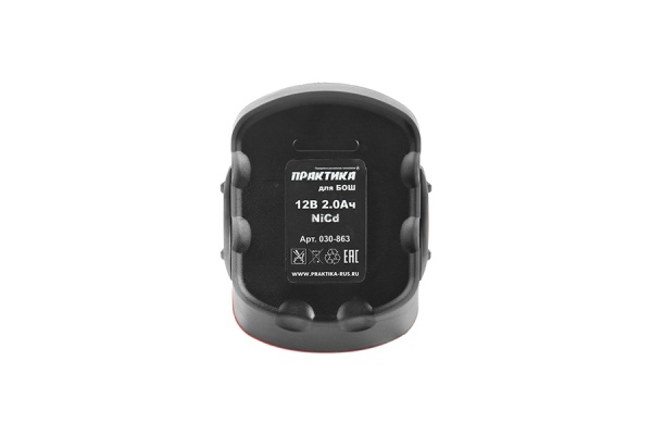 Аккумулятор 030-863 Bosch 12B 2,0Ah NiCd ПРАКТИКА